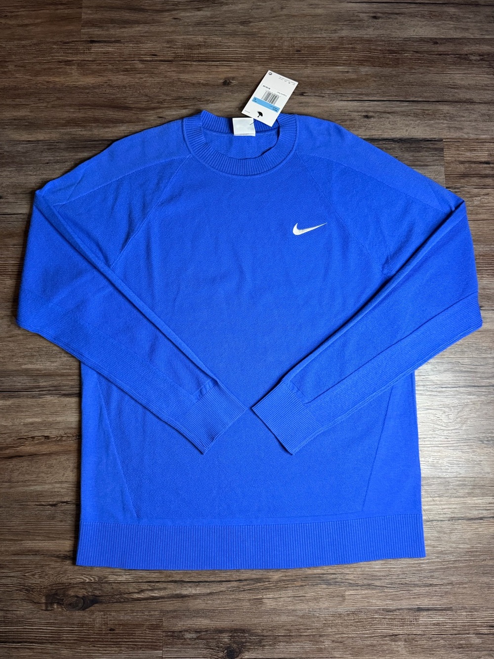 Nike Tour Knit Golf Crewneck Sweater Comet Blue $130 NWT Men’s Size Medium